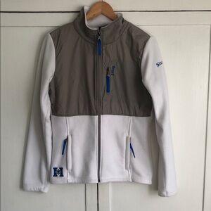 Cruel Girl White and Gray Jacket w Harris Saddlery Embroidery Sz M